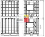   1.1. <F> 1000 liter, ÚJ, IBC, ADR / UN tartály, konténer, műanyag/kombi raklapos, ADR tanúsítvánnyal;